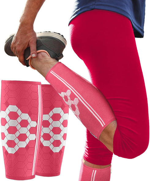 Sparthos Calf Compression Sleeves (Pair) – Leg Compression Socks for Men and Women – Shin Splint Calf Pain Relief Calf Medical Leg Pain and Cramps...
