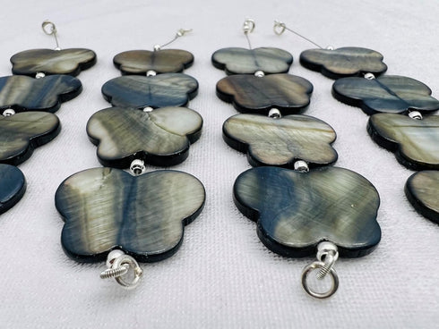 1 Strand Mother of Pearl 4 Pcs Beads Size 26x21mm Butterfly Shape Cut Smooth Beads for Jewellery Making, Beading & Craft Supplies KCRAFTS-RK_k65...