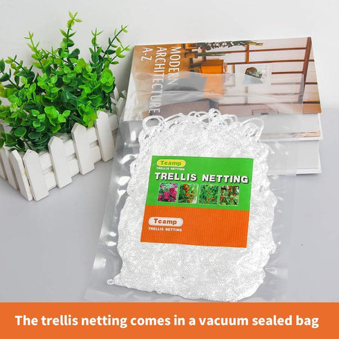 Tcamp Heavy-Duty Polyester Plant Trellis Netting 5 x 15ft (1 Pack) (5 Ft X 15 Ft)...