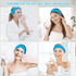 30 Pieces Disposable Spa Facial Headbands, Stretch Non-Woven Skincare Headband, Soft Skincare Hair Band with Adjustable Magic Tape for Women Girls...