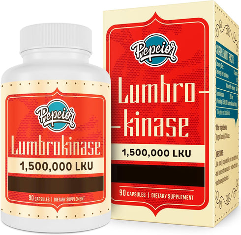 Lumbrokinase 200mg (Max Activity 1,500,000 LKU) - Lumbrokinase Enzymes Supplement, More Effective Than Nattokinase - 90 Capsules...