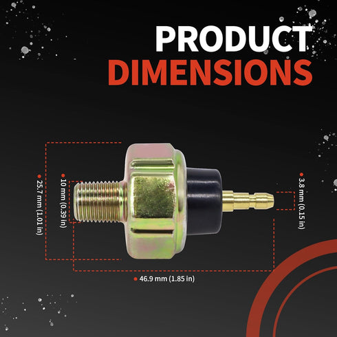 201-0262 Engine Oil Pressure Switch Compatible with Honda Accord Civic CR-V,Compatible with Nissan Replaces PS-198 PS100 S4270...