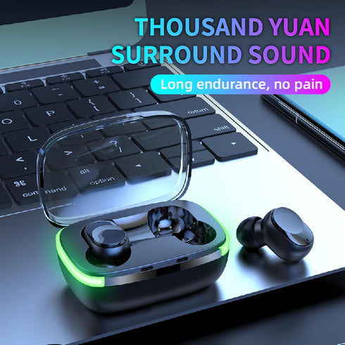 2024 New Version True Wireless Bluetooth Earbuds in-Ear Headphones Headset with Charging Case Compatible with Apple & Android, Dual Connect, Built...