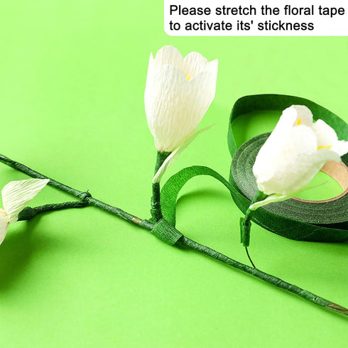 Floral Arrangement Kit Bouquet DIY Making Tools 24 Gauge Floral Stem Wire,24 Gauge Paddle Wire,Wire Cutter,Tapes...