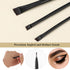 3 Pcs Fine Angled Eyeliner Brush Thin Eyebrow Brush Set Precision Gel Eye Liner Brush Brow Tint Brush Fine Angled Tinting Brushes Ultra Thin Slant...