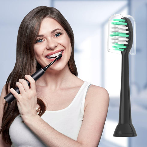 Everystep Replacement Toothbrush Heads 10 Pack Compatible with AquaSonic Black Series for Vibe Series Black Series pro, and for Duo Series pro Ele...