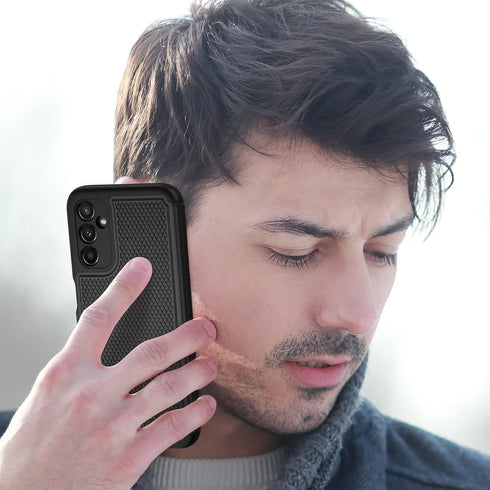 FNTCASE Heavy Duty Protective Case for Samsung Galaxy A14 5G - Shockproof Rugged Military Protection with Non Slip Back (Matte Black)...