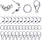 Lobster Clasps for Jewelry Making, 500 Pcs Jewelry Making Supplies Includes 100 Pcs Lobster Claw Clasps, 200 Pcs Open Jump Rings and 200 Pcs Bead ...