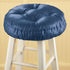 Collections Etc Foam-Padded Thick Waterproof Barstool Seat Cover Cushion with Slip Resistant Backing, Navy...