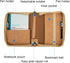 Bible Cases for Woman with Detachable Wristlet Strap,PU Leather Bible Cover for Women,Waterproof Bible Cover Case for Women,Floral Bible Cover Cas...