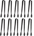 10 Pack Small Ice Tongs Sugar Tongs, Stainless Steel Mini Serving Appetizers Tongs for Party Coffee Tea Wine Bar Kitchen (Black)...