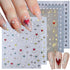 6Sheets Moon Star Nail Art Stickers Gold Silver Nail Decals for Nail Art Design Charms 3D Glitter Crystal Diamond Nail Stickers Self-Adhesive Pega...