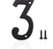3 Inch House Numbers- Special Cast Iron Home Address Number- Easy Install (3 Inch High, 3)...