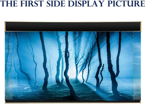 Fish Backgrounds Paper Double Sides 3D Stone & Trees Aquarium Background Picture 19" x 48" Fish Tank Background...