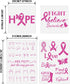 Cancer Awareness stencil,Pink Ribbon Stencils,Heart Cancer Ribbons,Reuseable Stencil Templates for Painting on Paper,Wood,Tile,Canvas,Floor and Wa...