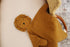 Marlowe & Co Organic Cotton Muslin Lion Lovey Blanket, Organic Cotton Muslin Lion Security Blanket (Toffee)...