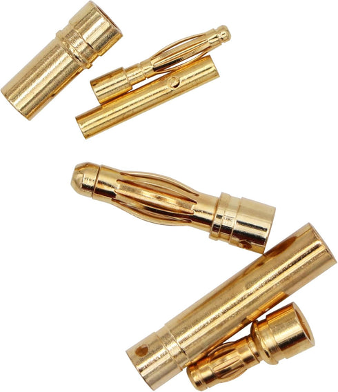100PCS 2mm 3.5mm 4mm Female Male Gold Banana Bullet Connector Plug for RC Battery ESC Motor Wire Plug...