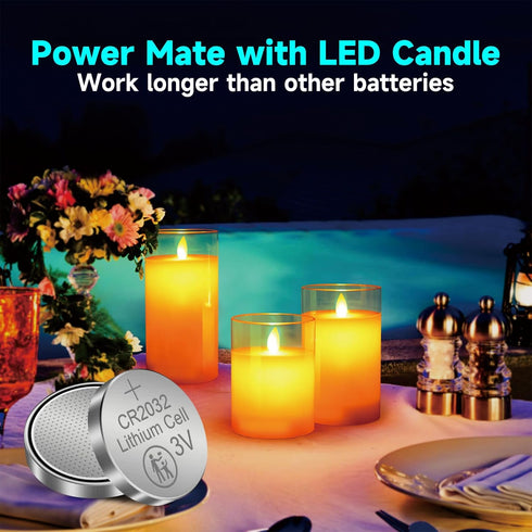 2032 Battery 230 mAh CR2032 Lithium 3V Coin Button Cell 50 Pack...