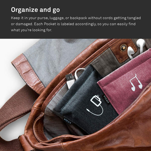 Pocket Pouch Kit - Comes with 1 Charger & 1 Earbud Case - (Dusty Rose)...