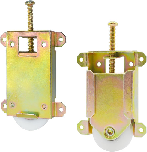 Sliding Mirror Closet Door Rollers Replacement Hardware Fits Contractors Part #W8020C or Hard 1775 Wardrobe Doors Wheels, 1-1/2" Durable POM Conca...