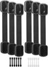 Bates- Child Safety Strap Locks, 6 Pack, Black Baby Cabinet Locks, Toilet Locks Baby Proof, Child Proof Drawer Locks, Cabinet Baby Locks for Cabin...