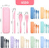 Reusable Travel Utensils Set with Case, 2 Sets Wheat Straw Portable Plastic Fork Spoons Knife Camping Cutlery, Eco-Friendly BPA Free Lunch Tablewa...