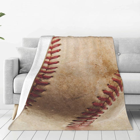 BLUBLU Baseball Flannel Fleece Bed Blanket Throw Blanket Lightweight Cozy Plush Blanket for Bedroom Living Rooms Sofa Couch 50"x40"...