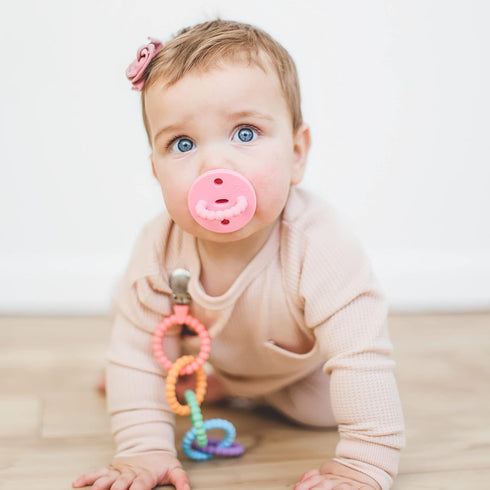 Ryan & Rose Cutie Clinks Attachable Teether Chew Toy for Babies (Mosaic)...
