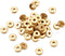Cheriswelry 200pcs 6x1.2mm Flat Round Metal Heishi Beads Spacer Golden Brass Flat Rondelle Disc Coin Loose Beads Spacers for Surfer Bohemian Jewel...