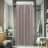 AooHome Stall Size 36x72 Inch Shower Curtain Liner, Half Size Solid Shower Curtain with Hooks, Weighted Hem, Waterproof, Chocolate...
