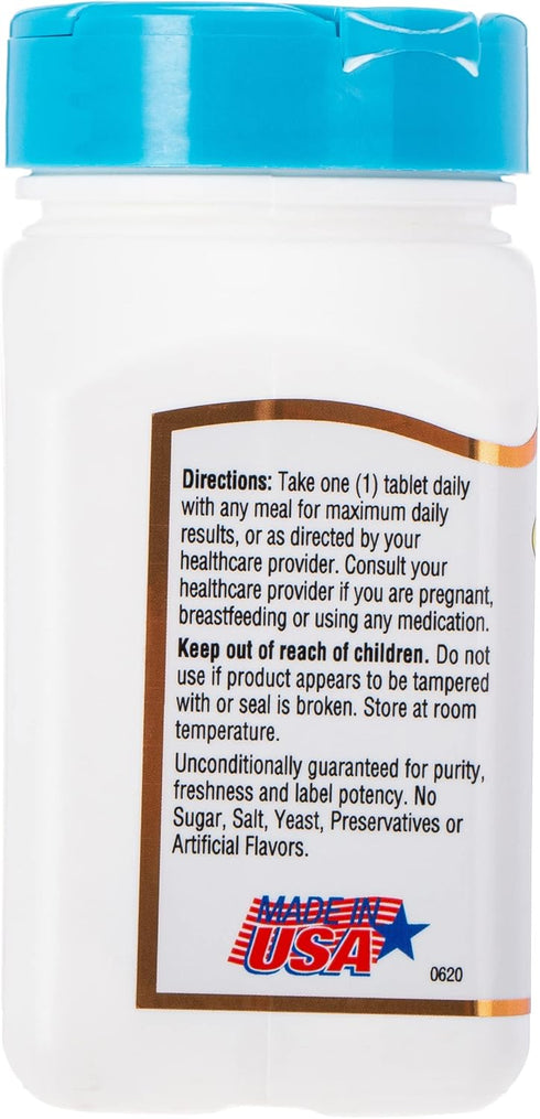 21st Century Zinc 50 Mg (Chelated) Tablets, 110 Count (Pack of 1)...