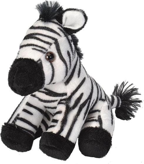 Wild Republic Pocketkins Eco Zebra, Stuffed Animal, 5 Inches, Plush Toy, Made from Recycled Materials, Eco Friendly...