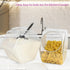 DilaBee 2-Pack Plastic Cookie Jar 1.5 Gallon (197oz) - Large Cookie Jar, Hexagon Candy Dish with Lid for Kitchen, Candy Bowl for Office - Sugar an...