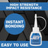 Instant Jet Glue - Long Lasting CA Glue - Fast Action Multipurpose - Penetrates Porous Materials and Increases Impact Resistance - 2 oz...