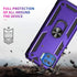 Androgate Compatible with Moto One 5G Case, Motorola One 5G UW Case, with Tempered Glass Screen Protectors, Military-Grade Metal Ring Kickstand 22...