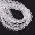 6mm 100Pcs Crystal Glass Beads, Round, Faceted, Clear...