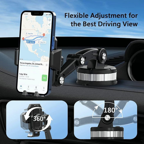 Super Adsorption Phone Holder, Phone Mount for Car Center Console,Phone Mount for Car Center Console Stack Super Adsorption Phone Holder,360 Rotat...
