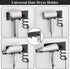 Tindbea Hair Dryer Holder + Curling Iron Holder, Matte Black Blow Dryer Holder Wall Mount, Bathroom Hair Tool Organizer Rack for Universal Dryer...