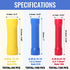 Qibaok 300 PCS Butt Splice Crimp Connectors Insulated Electrical Straight Wire Terminal Connectors 10-22AWG...