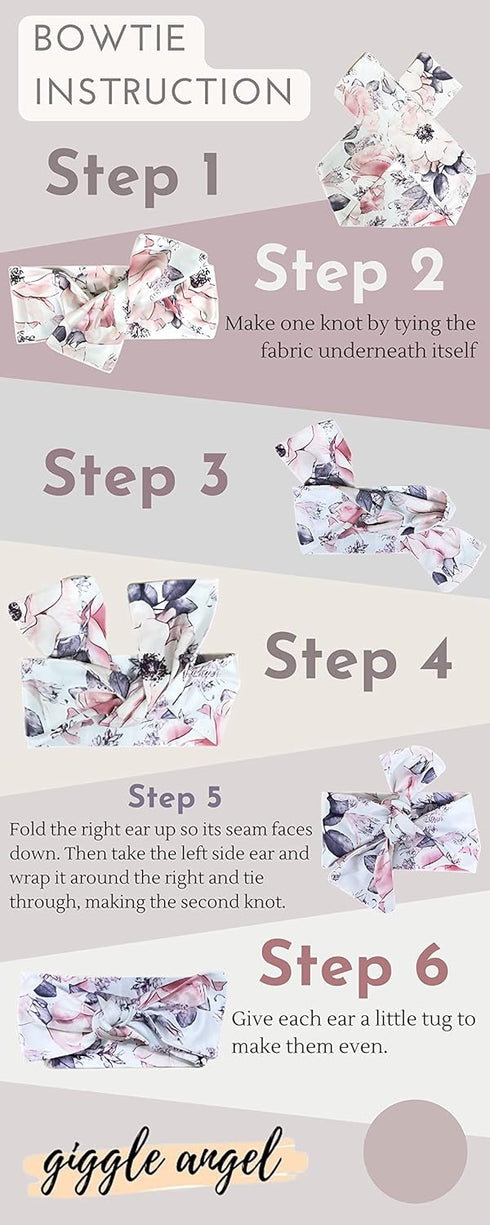 Baby Receiving Blanket Swaddle Blanket Newborn Wrap Swaddle Headband Set -Bloom Flower Pattern...