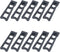 T Tulead Picture Frame, 10 x Black Easel Back Plastic Photo Frame Support, 5.83-Inch, Pack of 10...