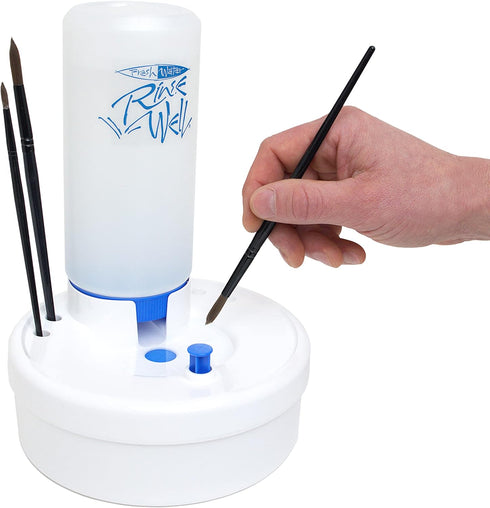 Masterson Fresh Water Rinse Well Brush Cleaner for Cleaning Paintbrushes, Cleaning System for Acrylic, Watercolor, and Water-Based Paints, Great f...