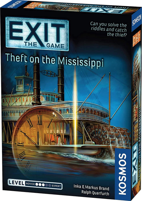 EXIT: Theft on The Mississippi | Escape Room Game in a Box| EXIT: The Game – A Kosmos Game | Family – Friendly, Card-Based at-Home Escape Room Exp...