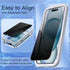 JETech Privacy Screen Protector for iPhone 15 Plus 6.7-Inch with Camera Lens Protector, Anti-Spy Tempered Glass Film, Easy Installation Tool, 2-Pa...