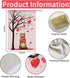 Valentine's Day Cat Garden Flag, Valentines Heart Love Tree Burlap 12 x 18 Inch Double Sided Yard Flag, Spring Seasonal Outdoor Decoration for Val...