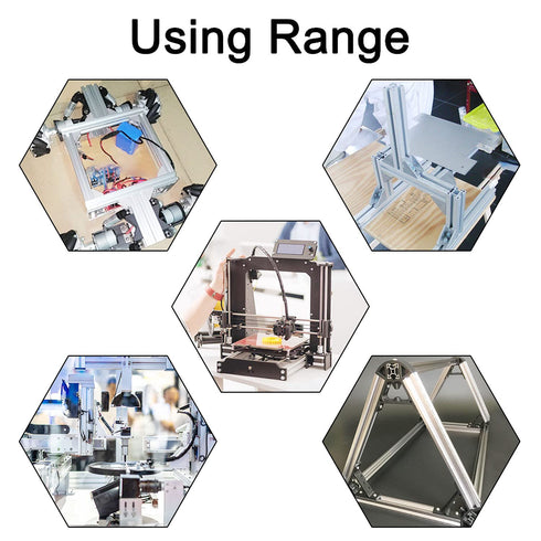 2020 Aluminum Extrusion Profile European Standard Linear Rail 2020 Aluminum Profile Frame Machine DIY 3D Printer Workbench CNC (200mm) 4PCS-Silver...