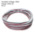 MECCANIXITY 24 Gauge 3 Conductor Electrical Wire Tinned Copper Cable 49FT Flexible Stranded Hook-up Wire for LED Strips Lamps Residential Wiring C...