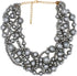 Multi Strand Crystal Rhinestone Pearl Statement Necklace for Women Choker Bib Collar Beaded Necklace Costume Jewelry Set...