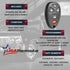 Key Fob Keyless Entry Remote with Ignition Key fits Cadillac DTS / Chevy Impala Monte Carlo 2006 2007 2008 2009 2010 2011 2012 2013...