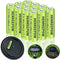 Henreepow Ni-MH AA Rechargeable Batteries, Double A High Capacity 1.2V Pre-Charged for Garden Landscaping Outdoor Solar Lights, String Lights, Pat...